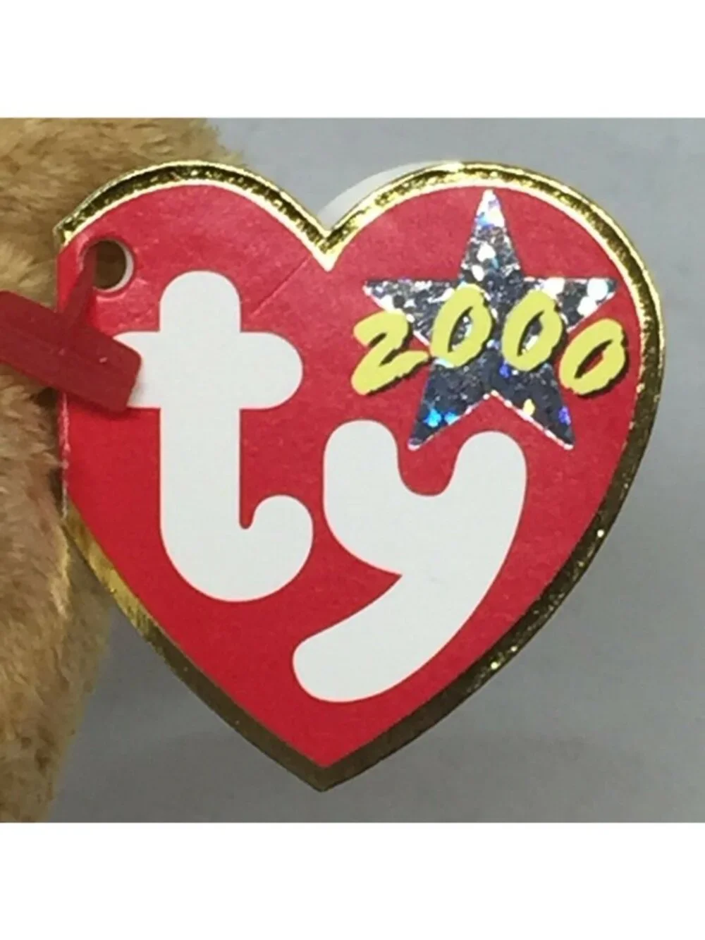 Ty Beanie Baby Cashew Bear Bow Plush Stuffed Animal Retired W Tag April 22 2000